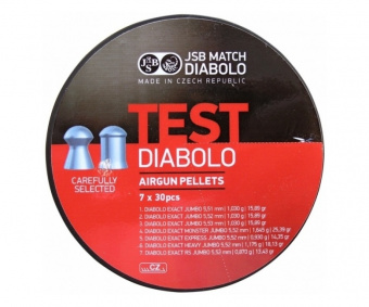 Пули JSB Test Diabolo (набор) 5,5 мм, 210 штук