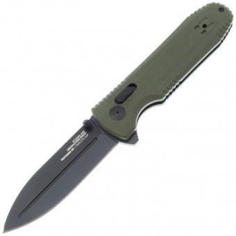 Складной нож SOG Pentagon Mk3 TiNi, сталь CTS-XHP, рукоять OD Green G10