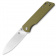 Складной нож QSP Parrot Satin, сталь D2, рукоять Green Micarta