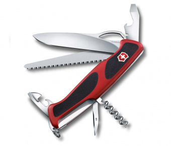 Нож перочинный Victorinox RangerGrip 79 (0.9563.MC) 130мм, красный/черный