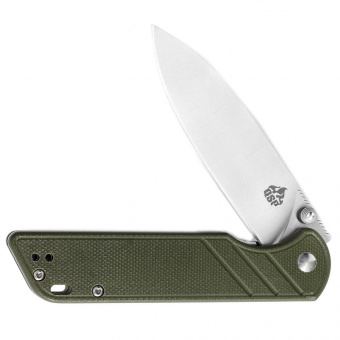 Складной нож QSP Parrot Satin, сталь D2, рукоять Green G10