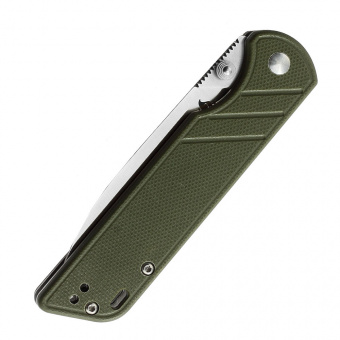 Складной нож QSP Parrot Satin, сталь D2, рукоять Green G10