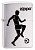Зажигалка ZIPPO 200 Soccer Player с покрытием Brushed Chrome (29201)