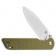 Складной нож QSP Parrot Satin, сталь D2, рукоять Green Micarta