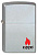 Зажигалка ZIPPO с покрытием Satin Chrome™ 205 Zippo Logo