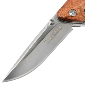 Складной нож Boker Straight Brother Wood, сталь 440А, рукоять дерево